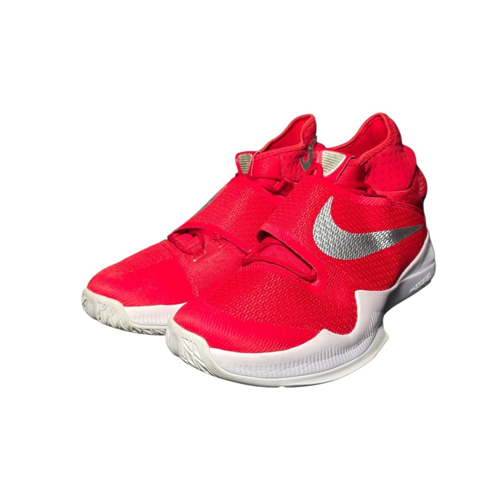 Nike Zoom HyperRev 2015 TB Basketball Shoes Red Silver White Mens Size 13 SB8